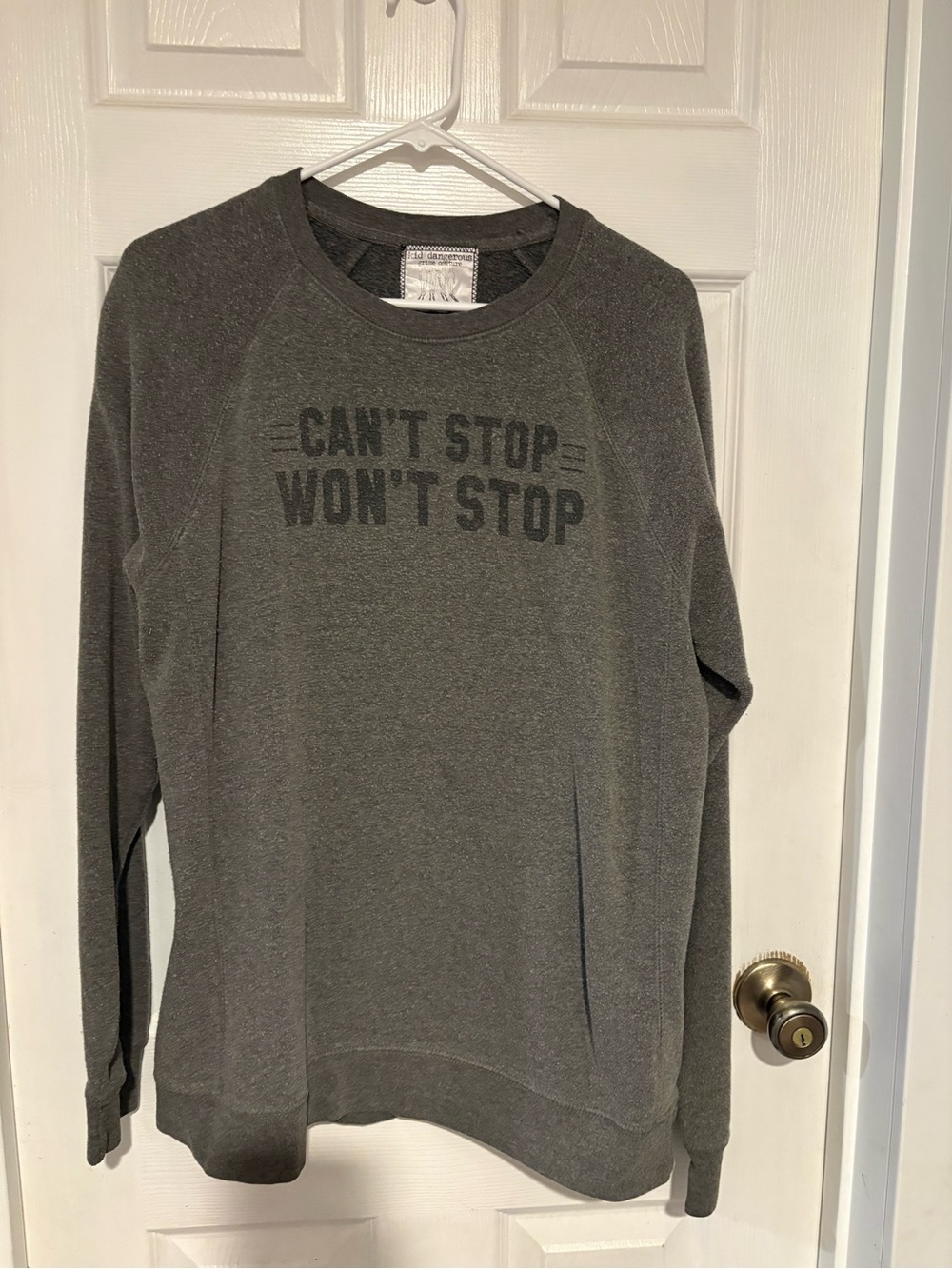 Kid Dangerous Gray Crewneck Sweatshirt